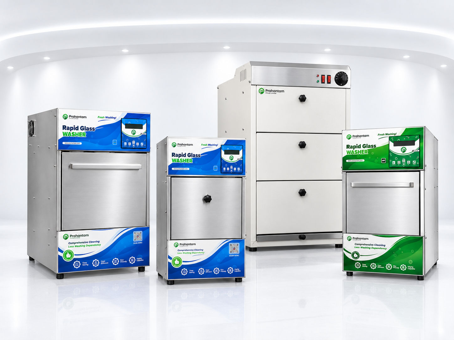 Prahantam commercial glass washer rack system