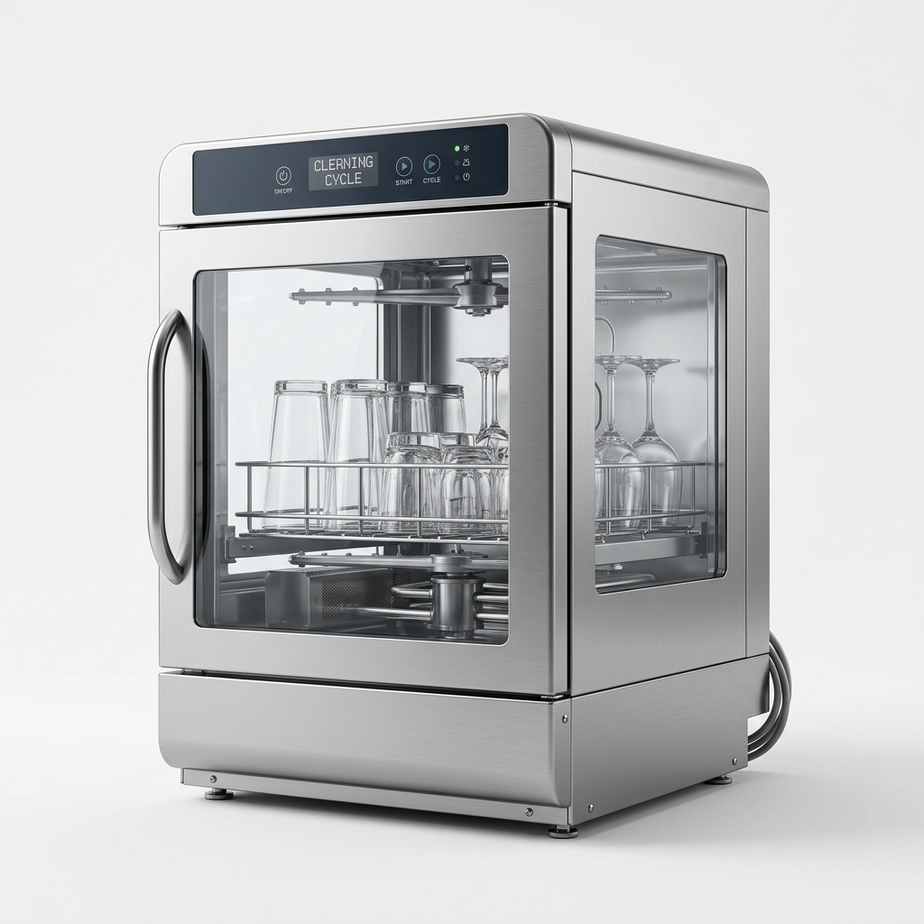 Prahantam Rapid Glass Washer — commercial stainless steel glass washing machine
