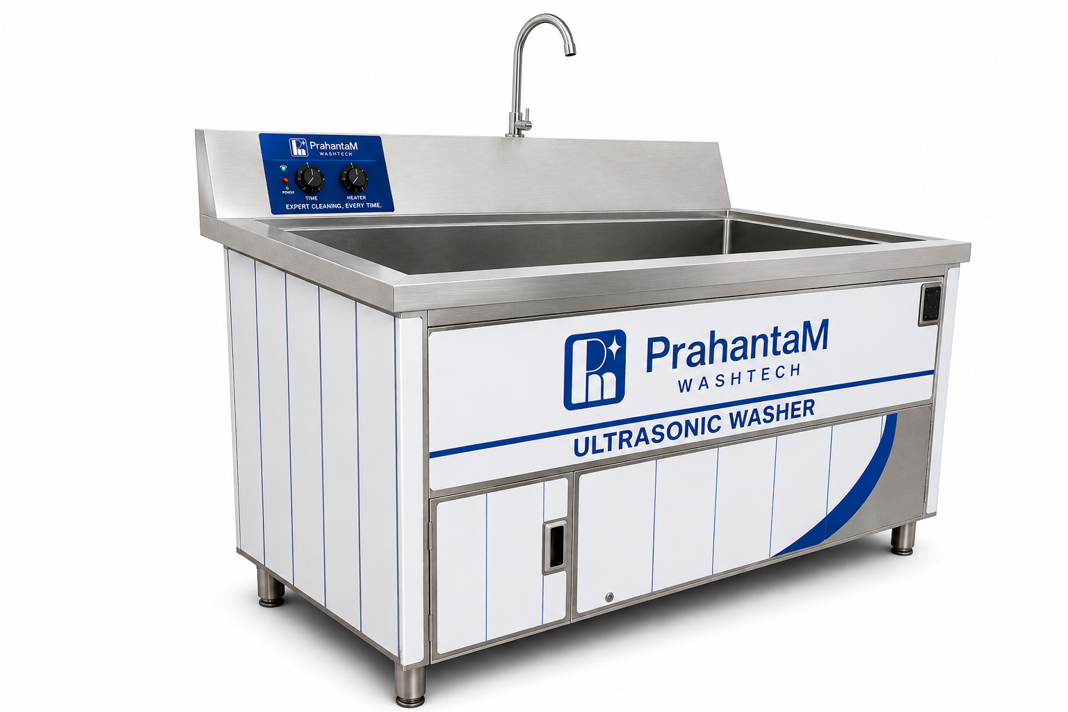 Prahantam Ultrasonic Dishwasher 230 Litre — industrial floor-mounted ultrasonic cleaning tank